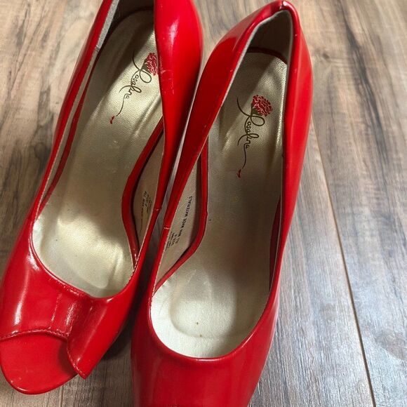 Rosalina size 6 red heels - Picture 1 of 5